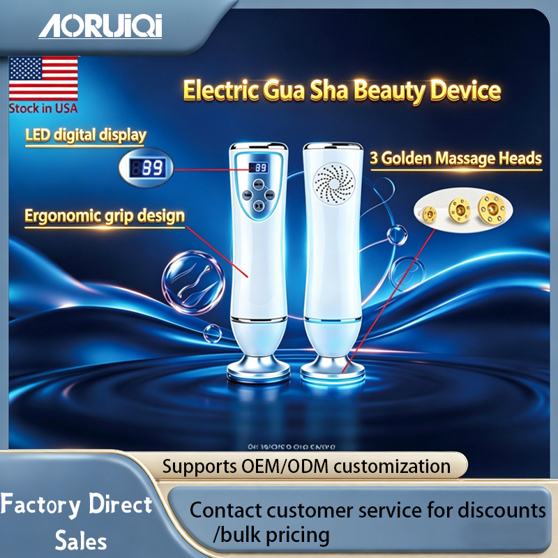 Cross-Border Electric Gua Sha Device, Home Beauty Instrument, Massager, Portable Massage Cupping Device, Skin Rejuvenation Device, Direct Sales from the Manufacturer