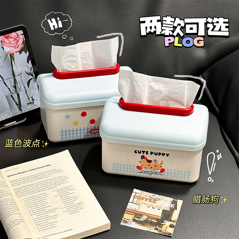 クリエイティブキャビンデスクトップティッシュボックスリビングルームコーヒーテーブル大容量ダイニングペーパーボックスバスルームパンチフリーウォールマウントティッシュボックス|undefined