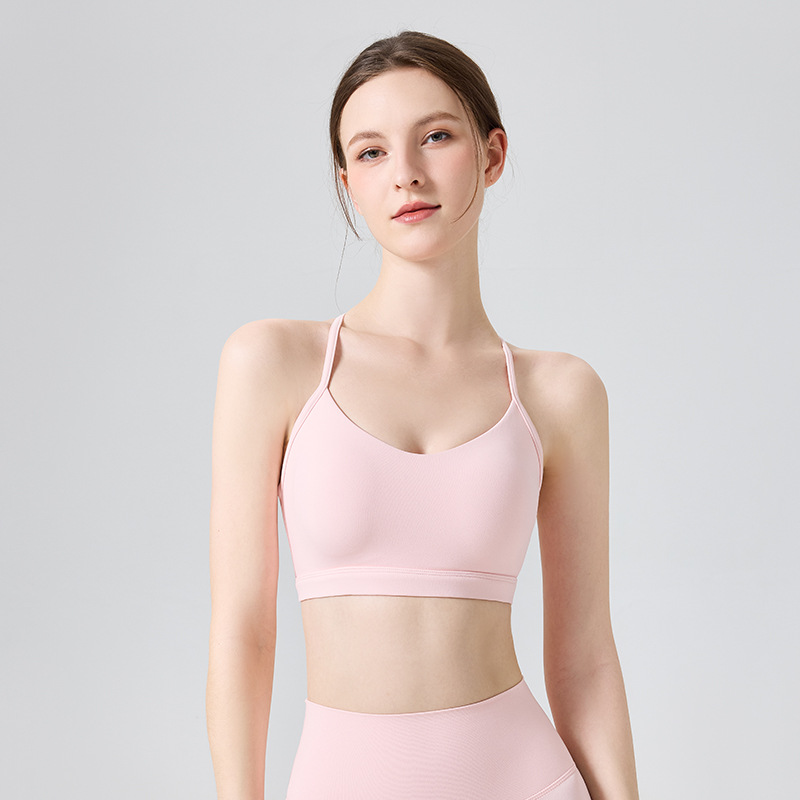 N66 Leica desnuda ropa interior deportiva antichoque para correr bra de fitness integral en forma de Y chaleco de yoga