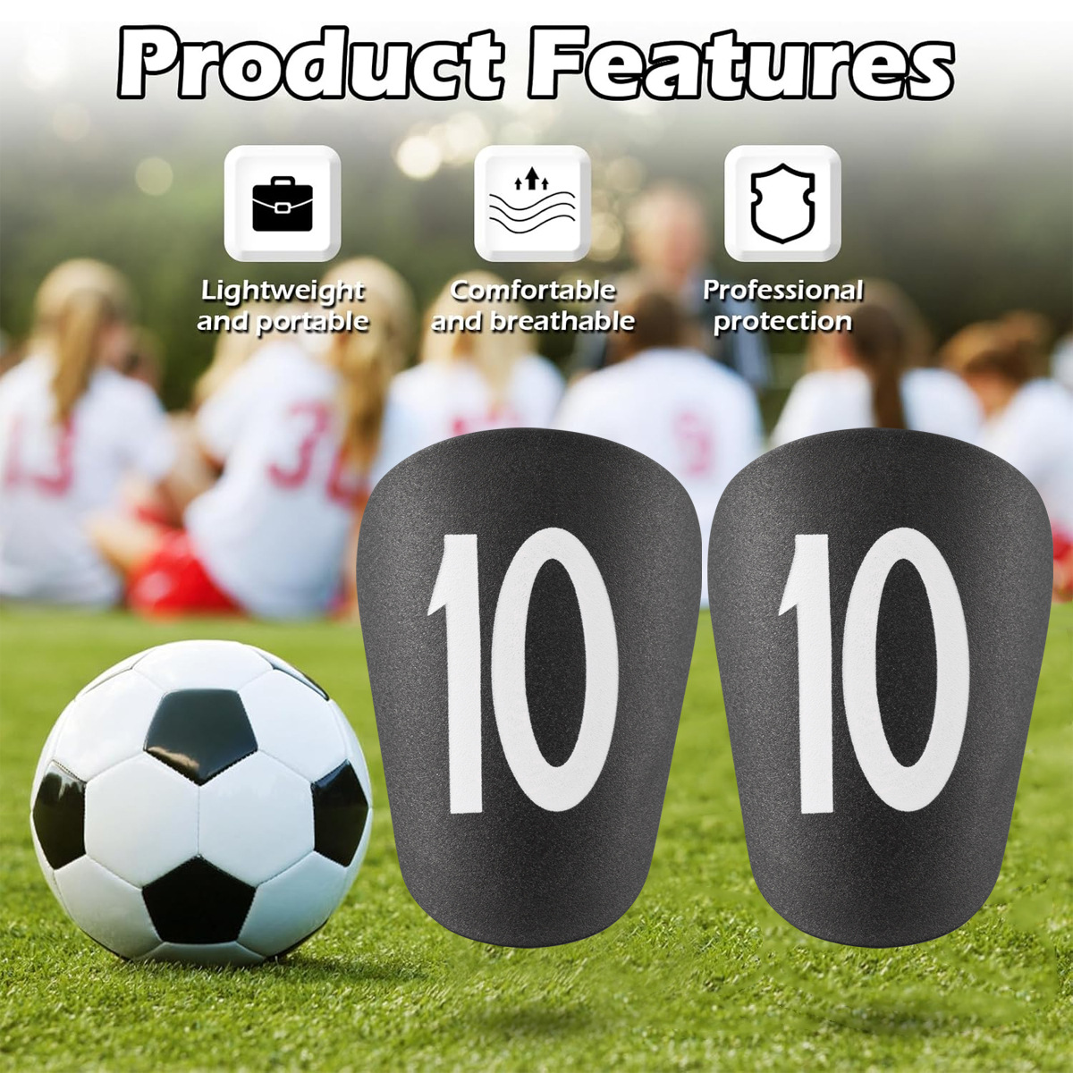 Shin Guard Digital Shin Guards Shinguards Children's Football Inserts Thickened Adult Mini Shin Guards Sports Protective Gear_viptrois.com