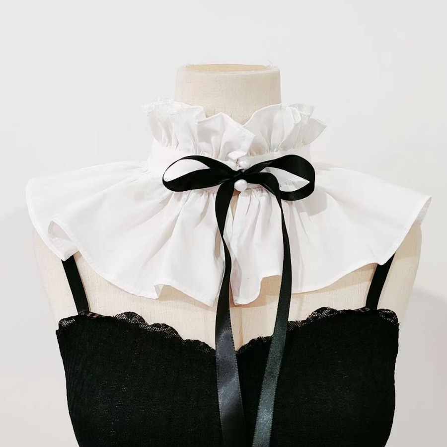 El nuevo Palacio Francés brisa decoración Flint encaje cuello alto retro Ruff cuello falso collar moda explosivo venta