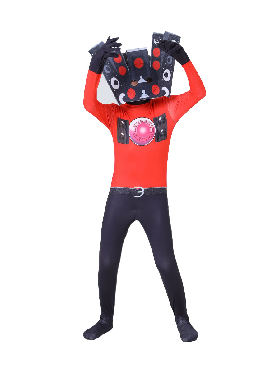 Disfraz de Halloween Skibidi5, mono de cosplay, traje de cosplay para niños, Vigilancia vs. Hombre Inodoro