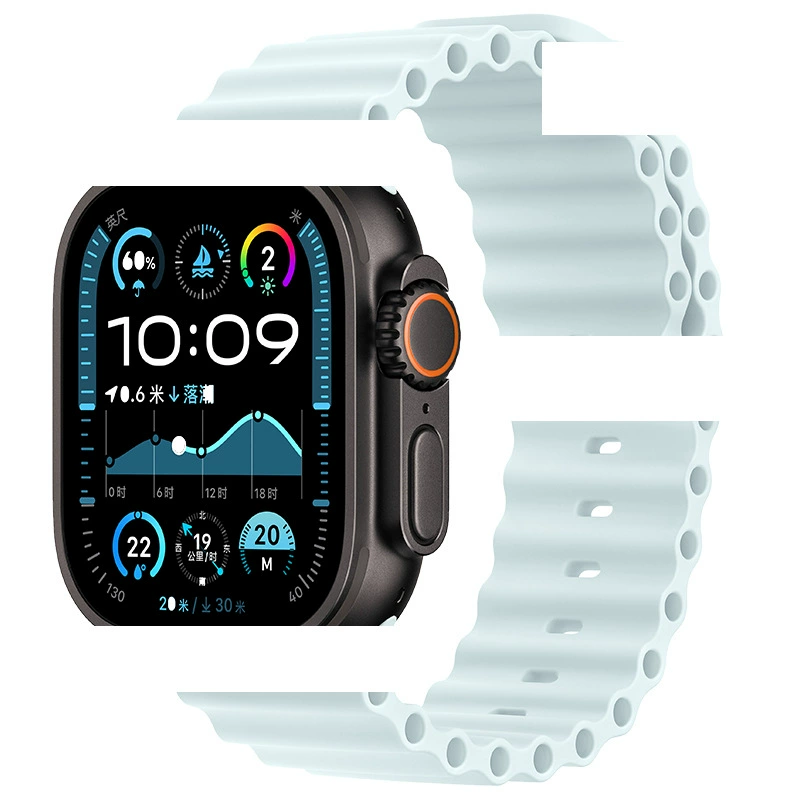 Подходит для Apple Ocean лента Official Sports Silicon Apple Watch10 лента Ultra2 Новый