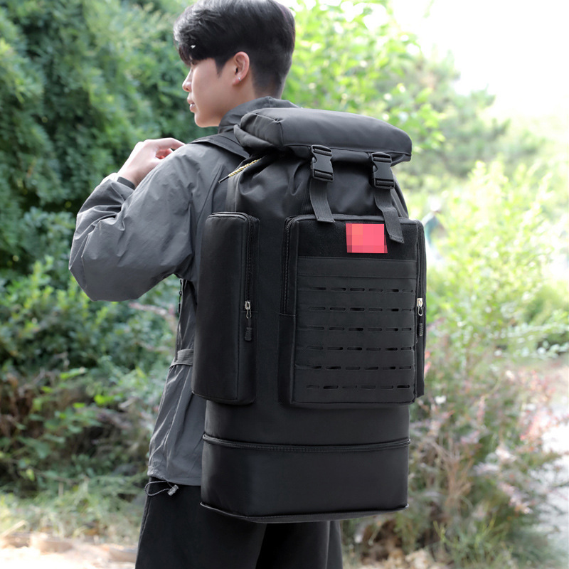 Mochila deportiva al por mayor de comercio exterior, bolsa de montañismo al aire libre de gran capacidad, mochila de senderismo, bolsa de camping de aventura al aire libre