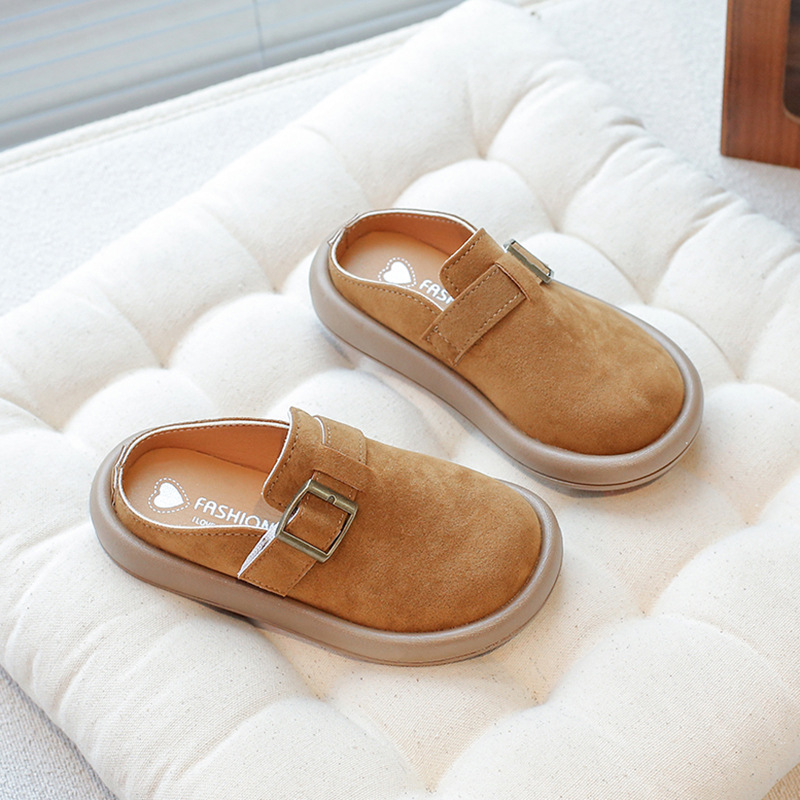 Girls' Sandals 2025 New Summer Soft Sole Toddler Sports Shoes for Little Girls Closed-Toe Half-Slip Shoes