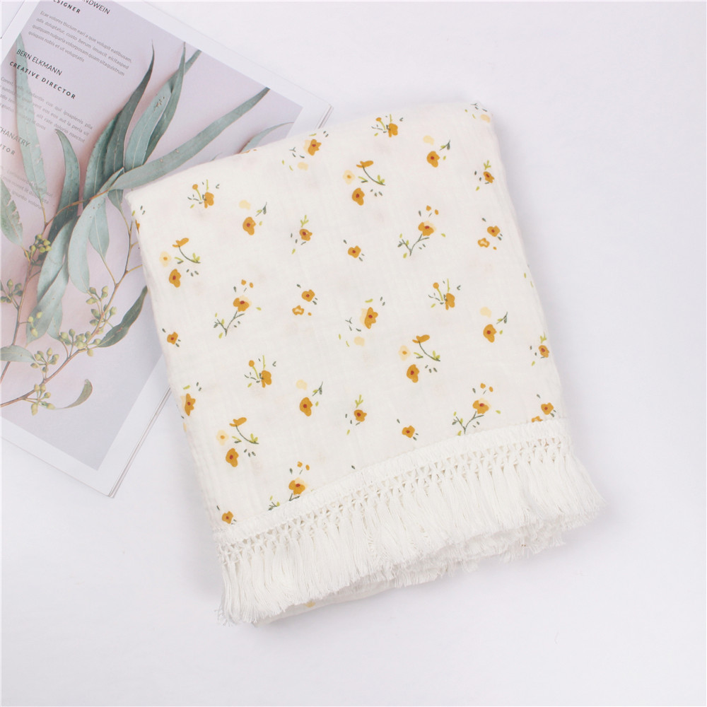 Casual Flower Printing Tassel Baby Accessories display picture 8