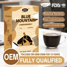 源头厂家专供外贸电商意式拼配黑咖啡black coffee现货30g 有FDA