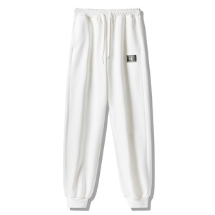 C006 fashion brand 260g twill cotton loose rib toe pants men's and women's pants with logo