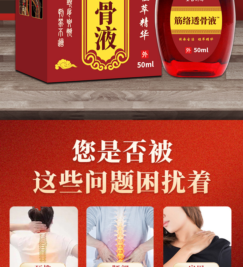 Jin Luo Tou Gu Ye Pain Relief Gel Warming Topical Body Massage 50ml specifications