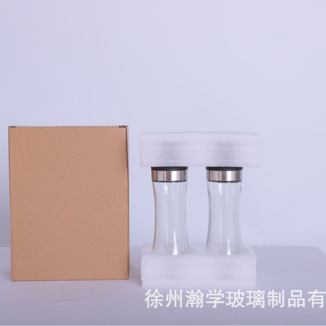 Venta al por mayor manual japonés hogar de acero inoxidable molinillo de pimienta vidrio suministros de cocina artefacto tanque de condimento portátil