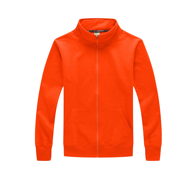 Cardigan de cuatro lados camiseta publicitaria de grupo chaqueta de cuello con cremallera logotipo personalizado ropa de trabajo de otoño y invierno