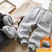 童装男童棉裤夹棉长裤儿童加厚冬装棉裤学生保暖束脚裤子厂家批发