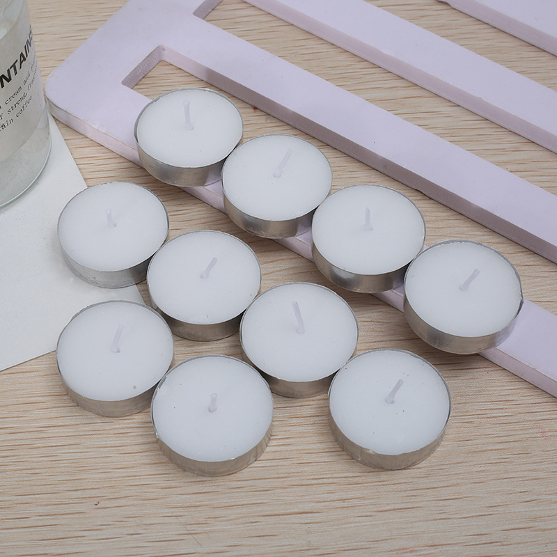 Nueva vela cilíndrica prensada vela de té festivales romántica vela de agua flotante escena de fiesta de cumpleaños suministros