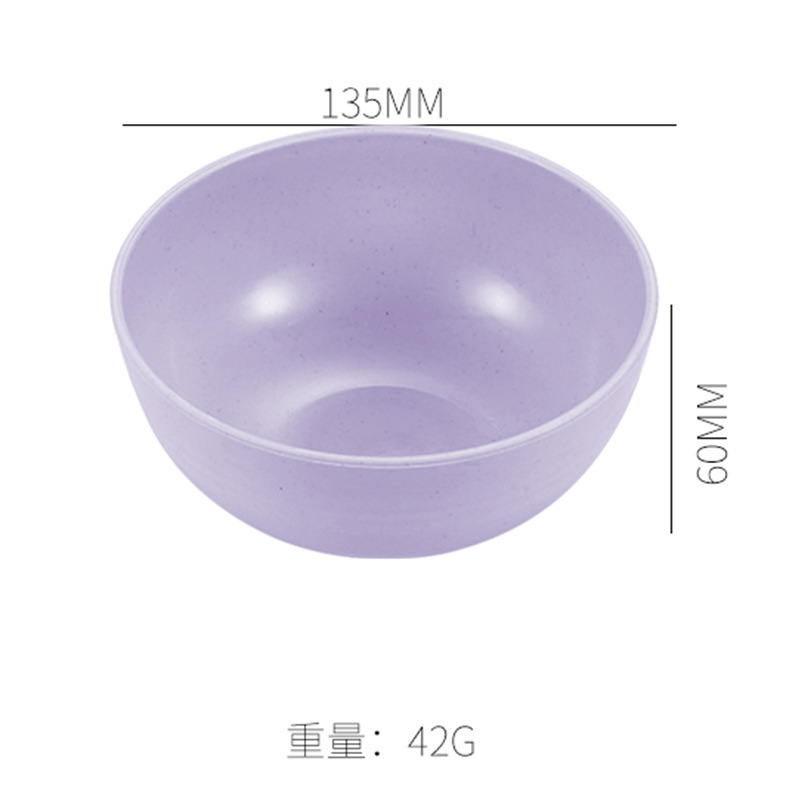 アマゾンのプラスチックの碗のネットの赤い碗の小麦わらの碗の家庭用のご飯のスープの碗のアイデアの子供の成人は転び防止の碗|undefined