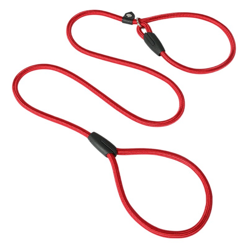 Nueva cuerda de perro transfronteriza a prueba de explosiones punzón P cadena correa de perro anti-rotura Cadena de perro mediana y grande correa de perro