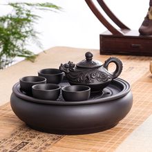 宜兴紫砂壶纯手工原矿朱泥泡茶壶球孔西施壶家用套装功夫茶具茶盘