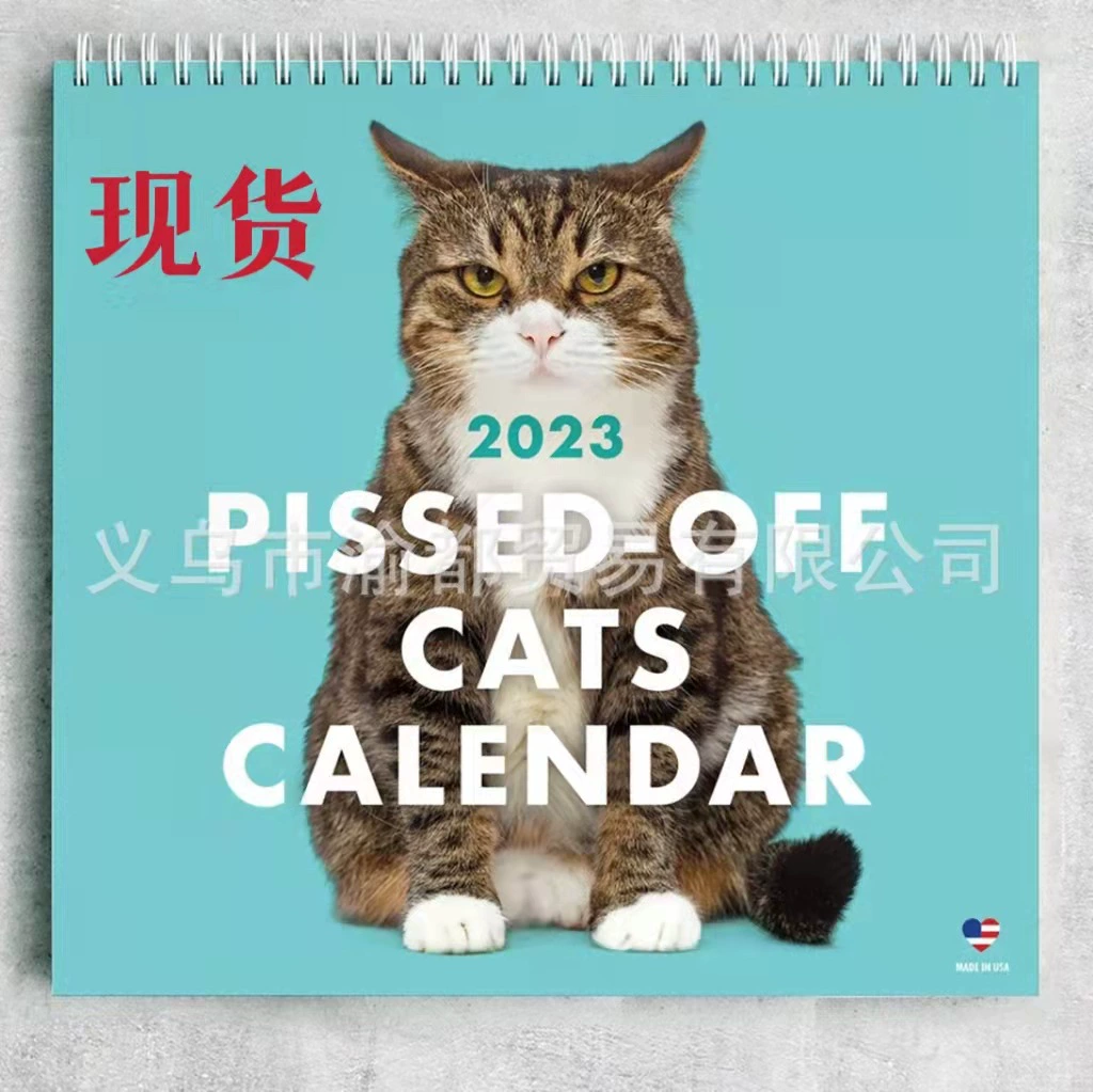 2023 Pissed-Off Кошки Календарь забавные Кошки трансграничные Новые