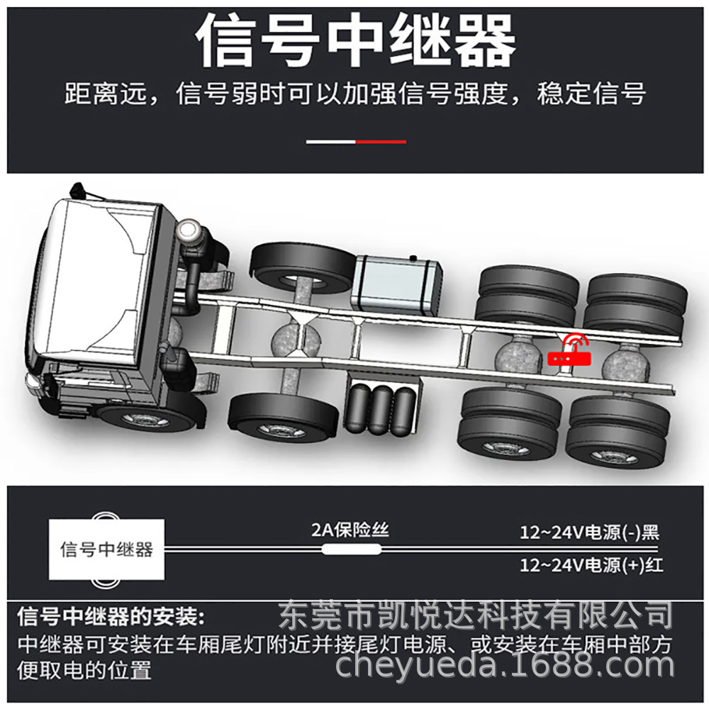 Truck Tire Pressure Monitor, Yueda 12-Wheel External Tire Pressure Detection, Bus, Fire Truck, Utility Vehicle Tpms