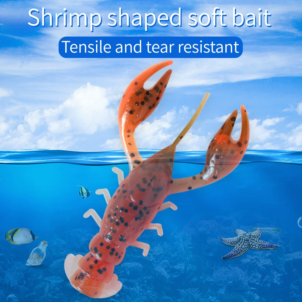 65 мм плавающая приманка Neide Ding Ping Shrimp NED Fishing Group Texas Black pit Wild Fishing Perch Shrimp Soft Pain Blasting Bionic Bionic Bionic Bionic Rac