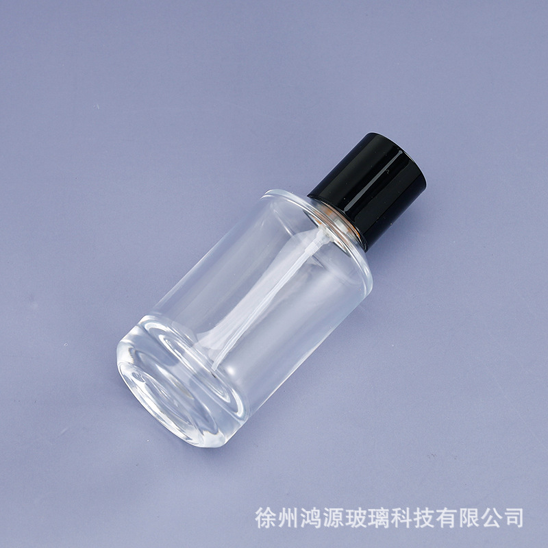 Botella de dispensación de perfume Juego de botella de spray de presión cosmética Botella de perfume de vidrio transparente 30/50/100ml