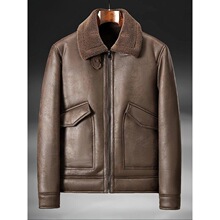 K 31265 Men's Shearling Leather Jacket ��ʿƤ�п� �羳ŷ����