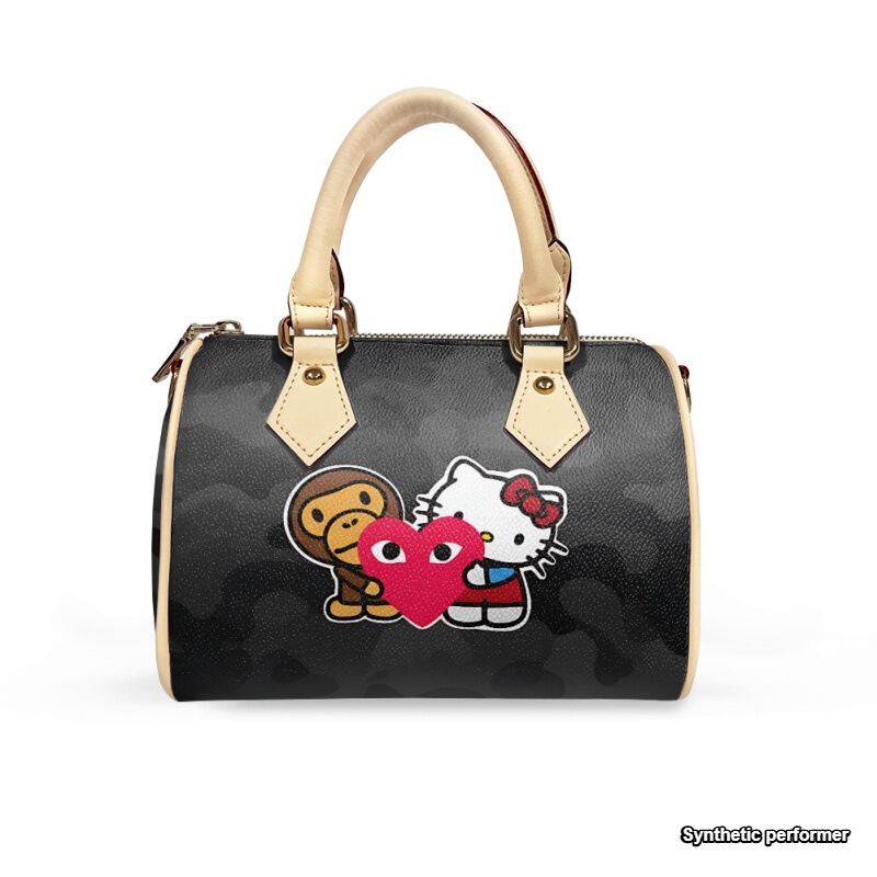 Independent Website Hot-Selling Bape Hello Kitty Single-Shoulder Crossbody Pillow Bag Women's Fashion Handbag with Custom Print
