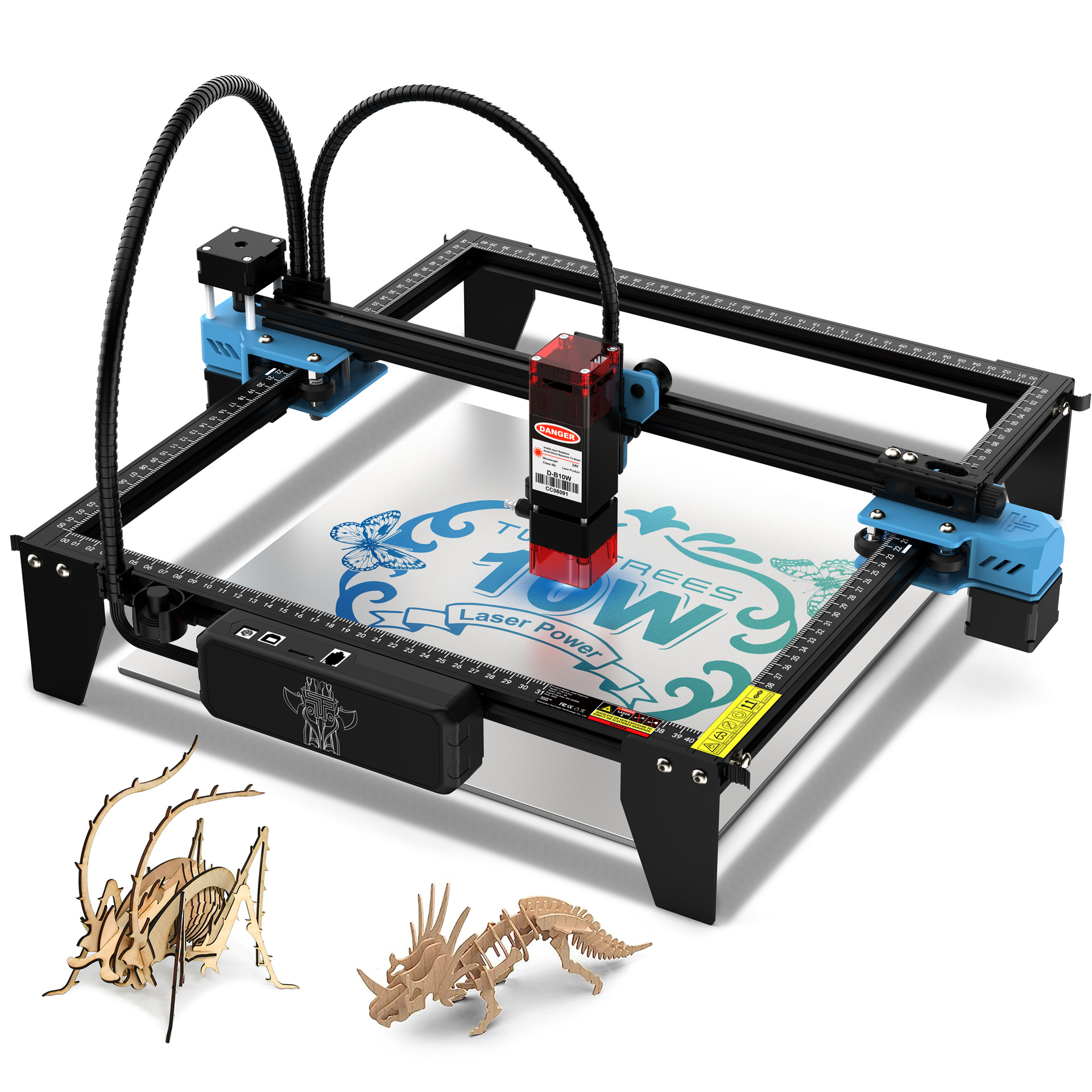 TWOTREES máquina de grabado láser TTS-10PRO 10W/80W de alta potencia tablero de corte de letras acrílicas