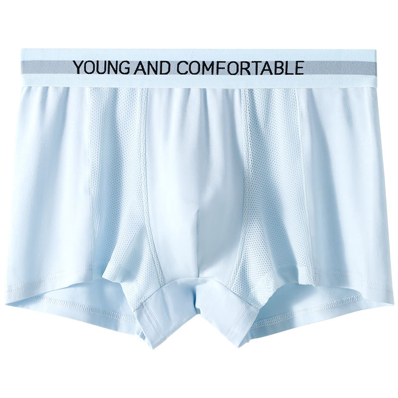Algodón modal ropa interior de los hombres verano malla delgada transpirable Boxer shorts jóvenes Boxer shorts ropa interior