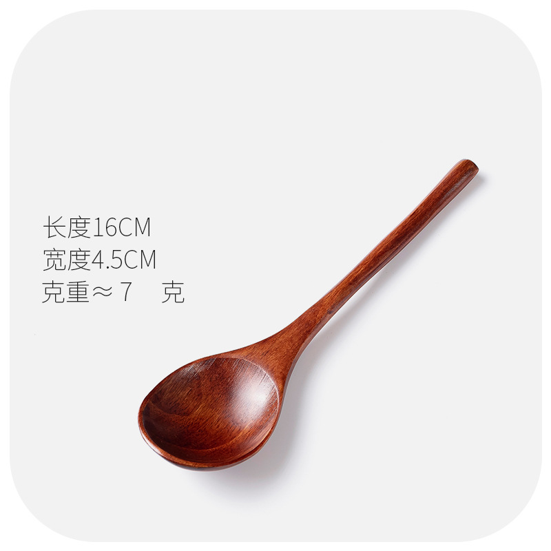 Cuchara de madera cuchara de sopa al por mayor cuchara de arroz para el hogar cuchara de postre cuchara de madera para niños cuchara de alto valor de color cuchara nueva cuchara de estilo chino