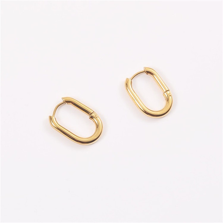 Fashion Simple Stainless Steel Ear Clip U-shaped Earrings display picture 7