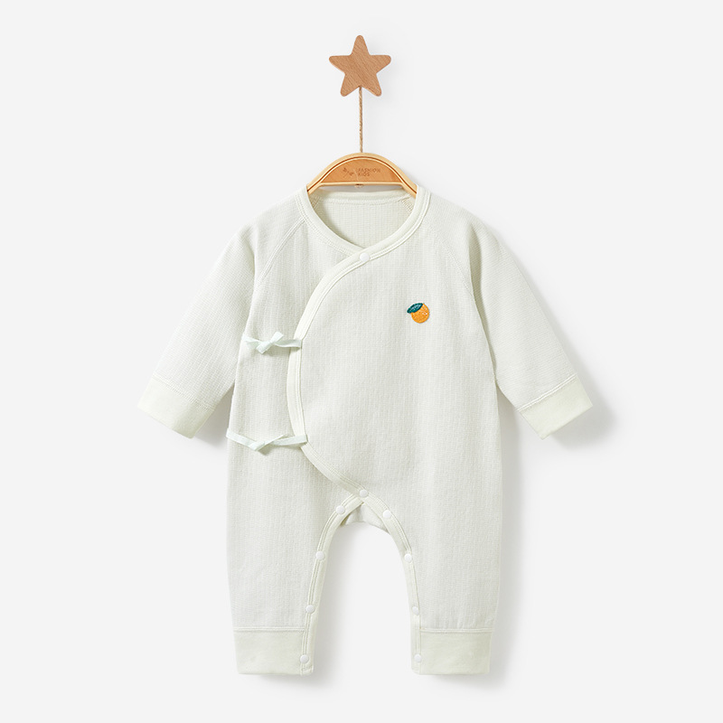 Ropa de bebé recién nacido Primavera, Otoño e Invierno bebé recién nacido monje tocando fondo cálido otoño mameluco masculino y femenino bebé mono