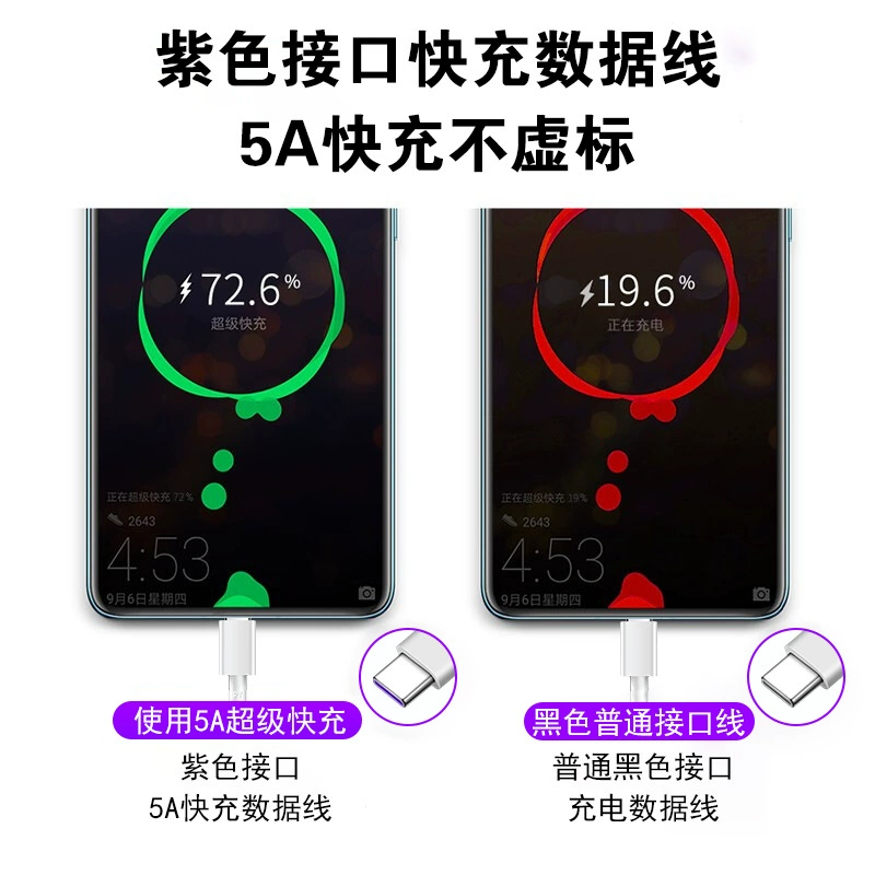 Huawei, Honor, Xiaomi, совместимый мобильный телефон, зарядный кабель, 6A, Android, 5A