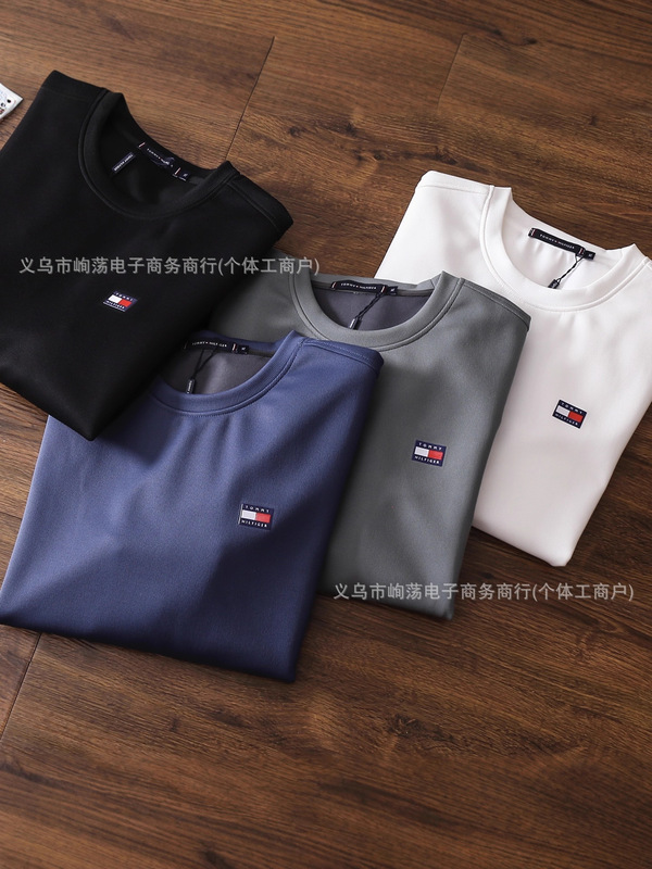 Tommy hilfiger/汤米 2025秋冬新品男女情侣款休闲刺绣简约毛圈卫|undefined