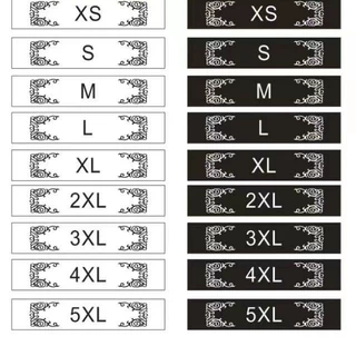现货领标码标尺码标字母标码唛童装洗水唛泳衣水洗标XS-3XL
