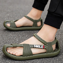 凉鞋男士夏季外穿新款凉拖运动防滑沙滩越南草鞋两用开车Sandal