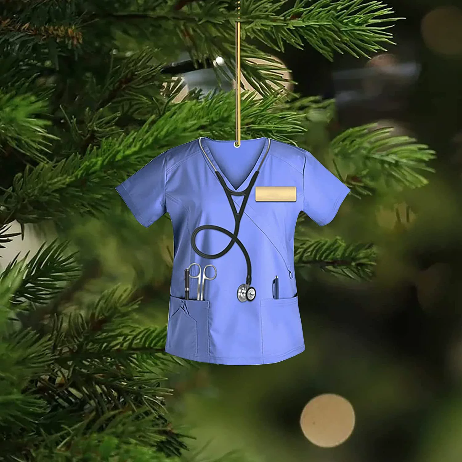 Трансграничный новый 2023 пожарная одежда рождественская елка подвеска акрилная рождественская машина подвеска домашний рюкзак декоративный кулон