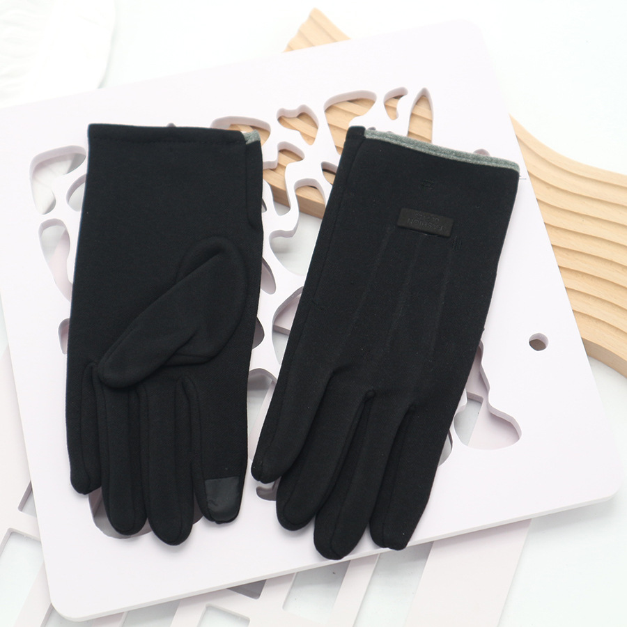 남성용 라벨 3가닥 와이어 블랙