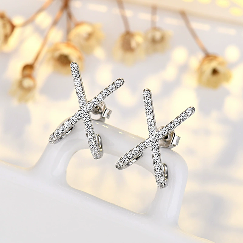Серебряная игла, летние ретро серьги с zirconia, высокого качества стиль, образец серебра 925, французский стиль