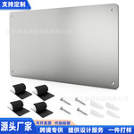 亚马逊不锈钢磁性板家庭墙壁冰箱橱柜磁性留言板无框磁性备忘板