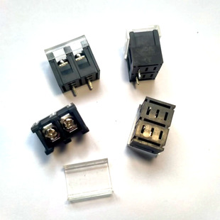 Black terminal block WJ38C,KF30CM,DC35HA,DG28C white tape terminal 7.62-2P