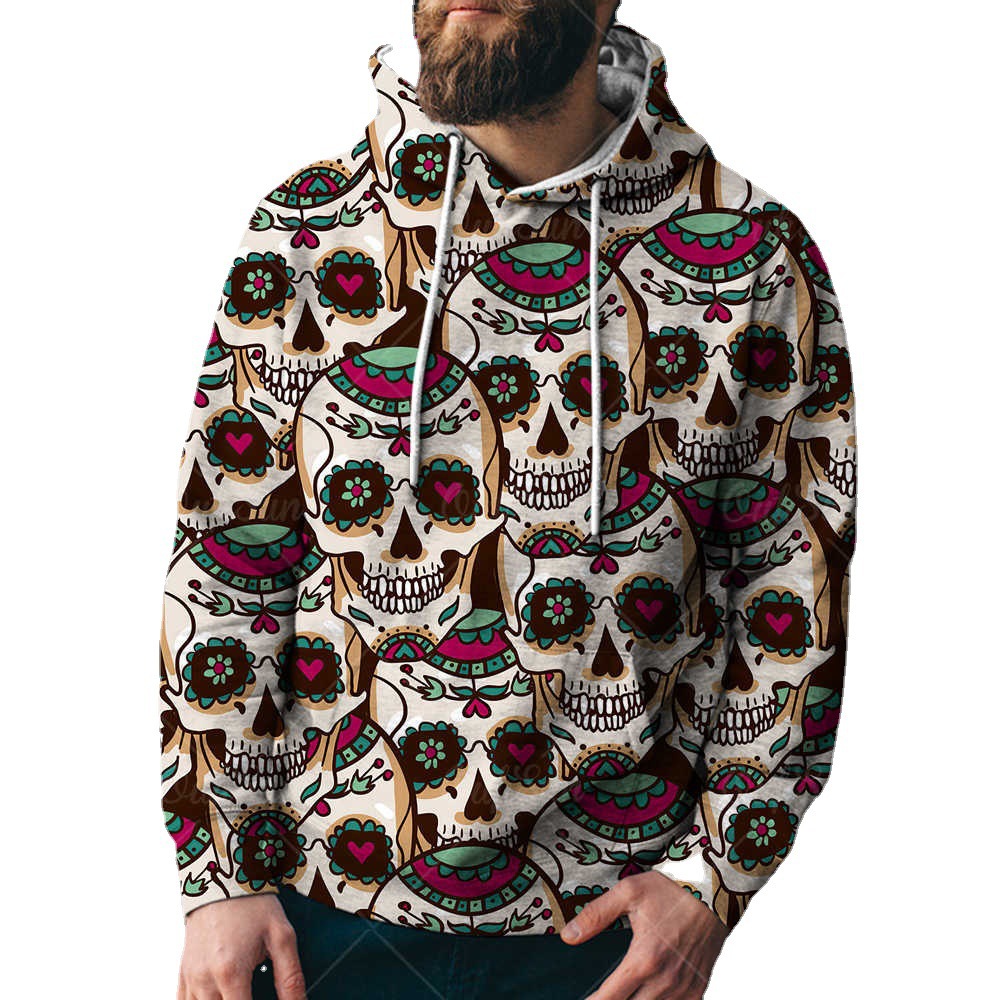 Wei moda para hombres tendencia gorra europea y americana camisa digital de primavera y otoño con ropa transfronteriza deportes callejeros gabardina de primavera y otoño