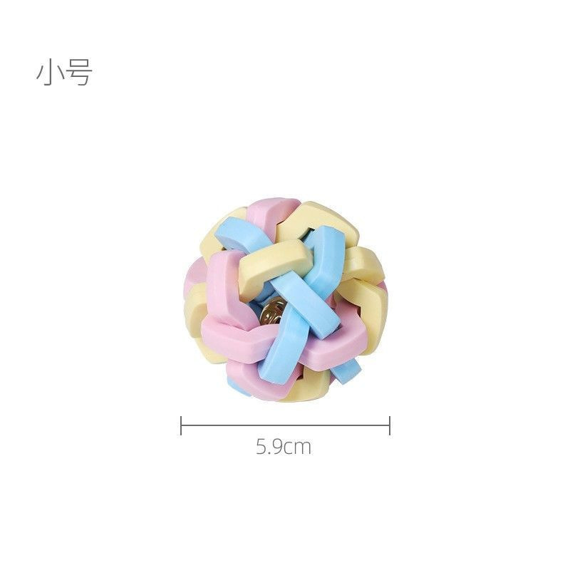 애완동물 삼색 벨볼 [소형]