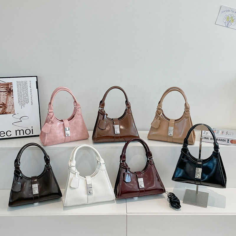 Bolso bandolera de un solo hombro de todo fósforo sentido de alta gama 2025 bolso de mujer de tendencia de moda transfronteriza bolso retro de nicho