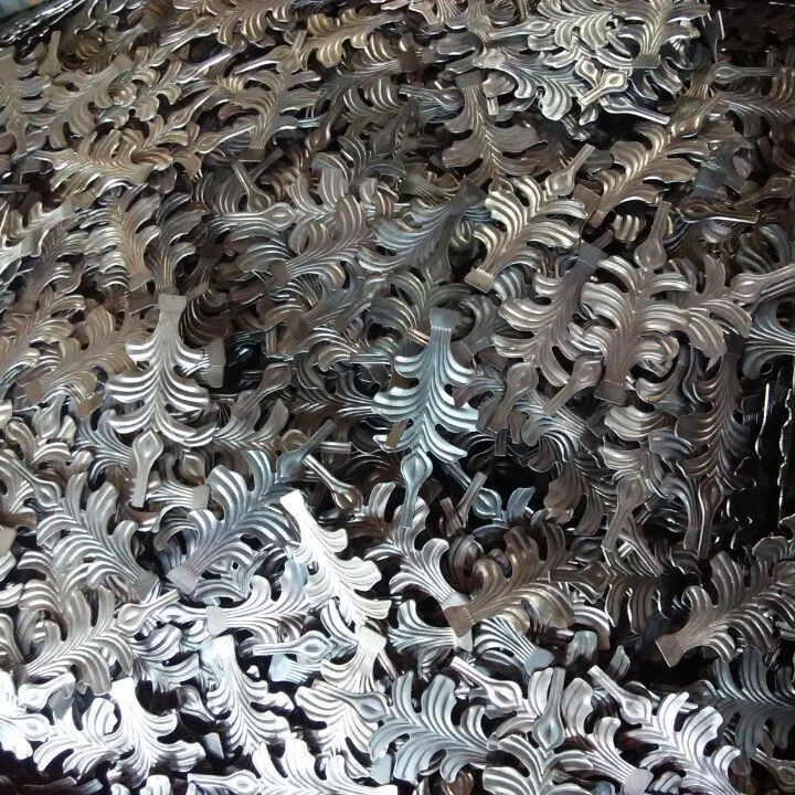 铁艺配件 锻造花叶 铁艺栏杆装饰花叶 铁艺大门配件 铁艺护窗配件