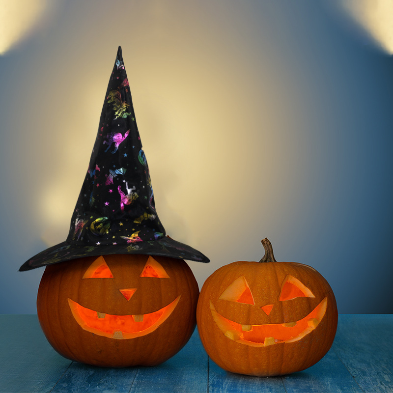 国境を越えたハロウィーン帽子黒魔女魔女帽子化粧衣装道具ハリー・ポッター魔女帽子魔女帽子|undefined