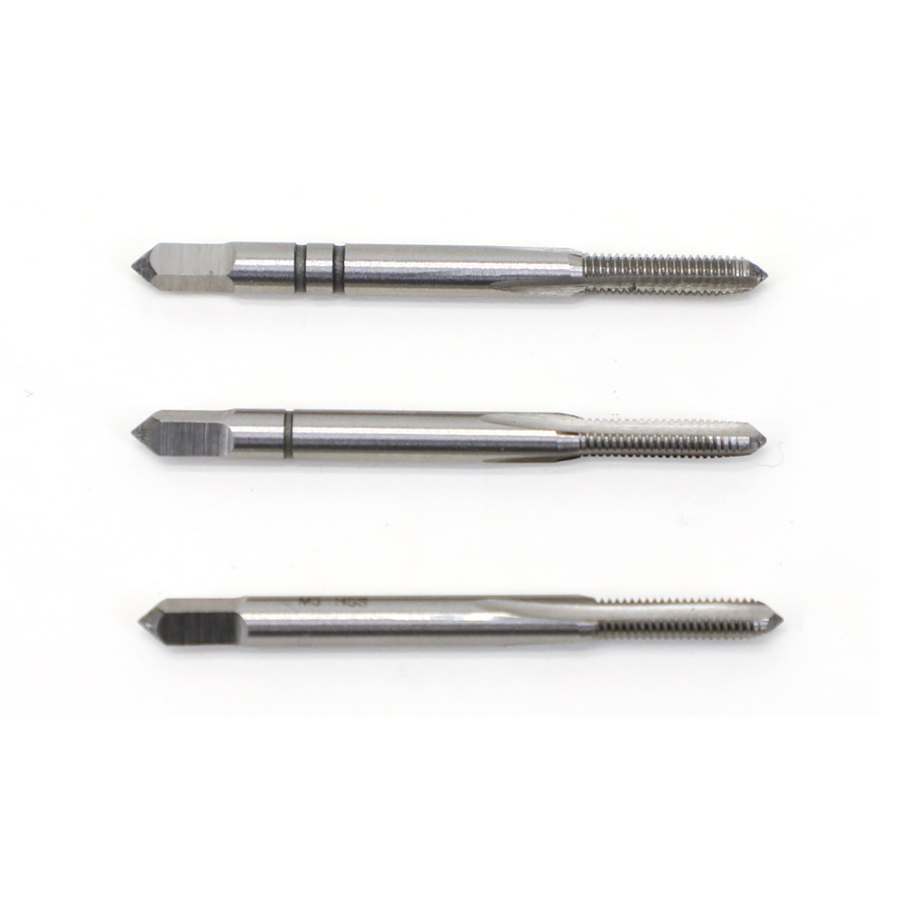 力易得3件套公制高速钢手用丝锥丝攻攻牙器M3-M12