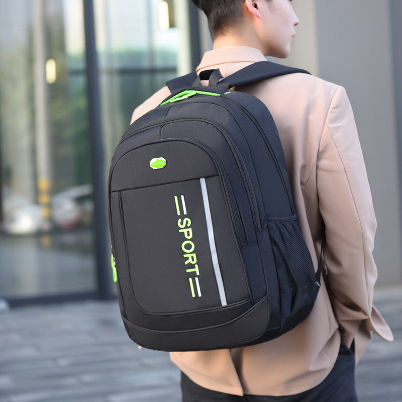 批发新款大容量商务电脑双肩背包男 旅行办公双肩包 学生休闲背包