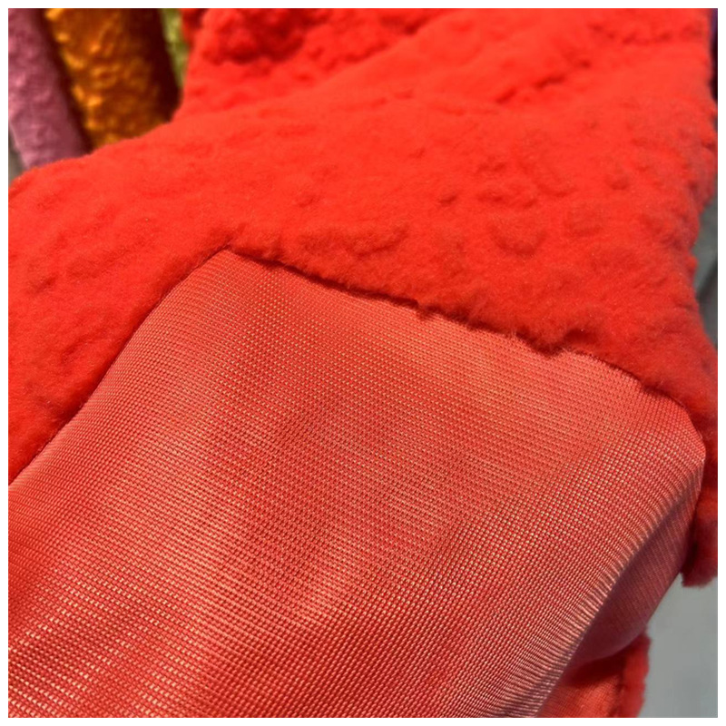 Otoño e Invierno muñeca de juguete bolsa de ropa flor mil tela 520g piel de conejo Rex imitación de piel de conejo flor en relieve tela
