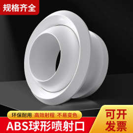 ABS球形出风口喷口射流可调机场车站空调喷射口旋流球形送风口