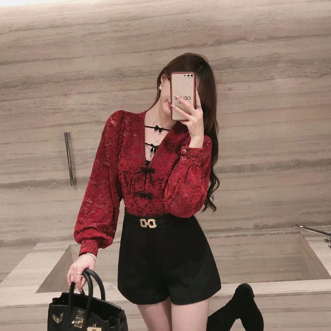 卡卡蝴蝶结大U美背裹胸